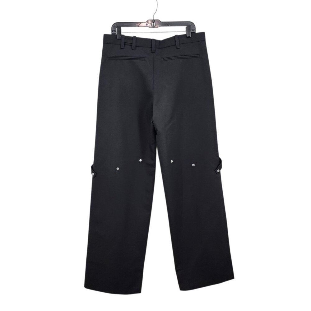 Heliot Emil Men's Solid Wool Blend Layered Robur Tailored Trousers - 50 - Picture 4 of 9